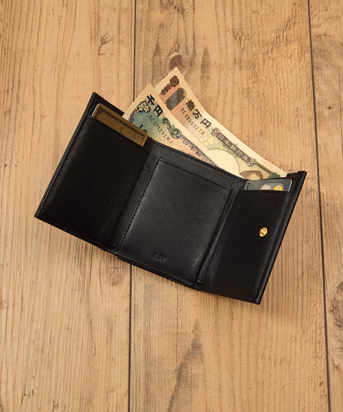 A_W 財布 アウ / TRIFOLD PURSE フルグレインカーフレザー