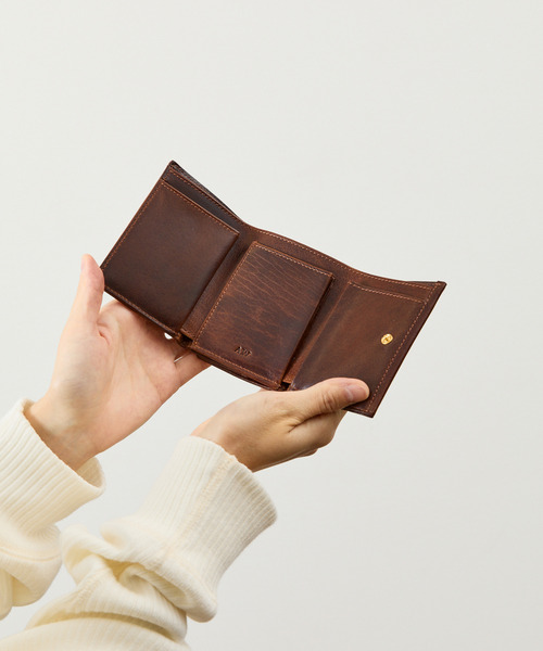 A_W ミニ 財布 アウ / TRIFOLD PURSE フルグレインカーフレザー