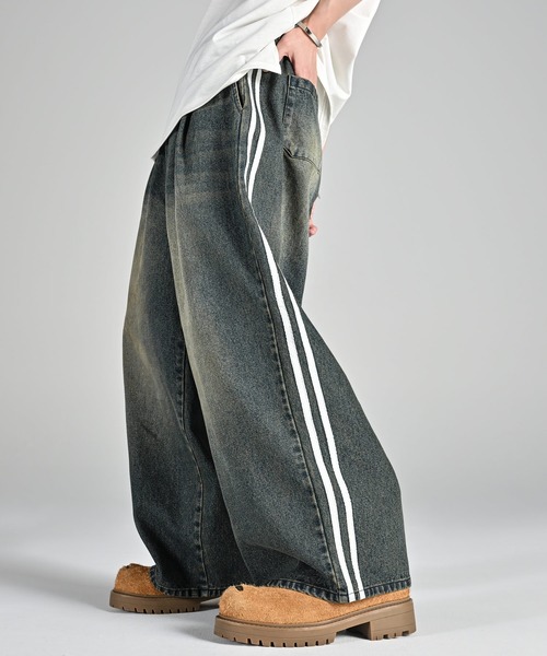 タックテーパードパンツ / TUCK TAPERED BOX TUCK WIDE TAPERED PANTS / ボックスタックワイドテーパード