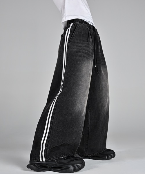 ADRER（アドラー） ワイドパンツ パンツ line track wide slacks