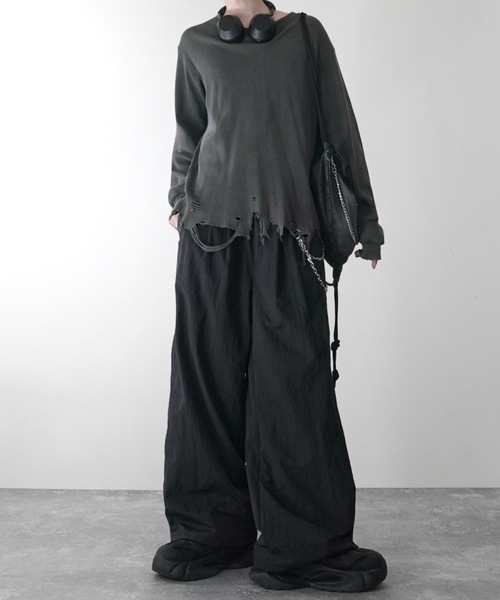 ADRER（アドラー） ワイドパンツ パンツ line track wide slacks