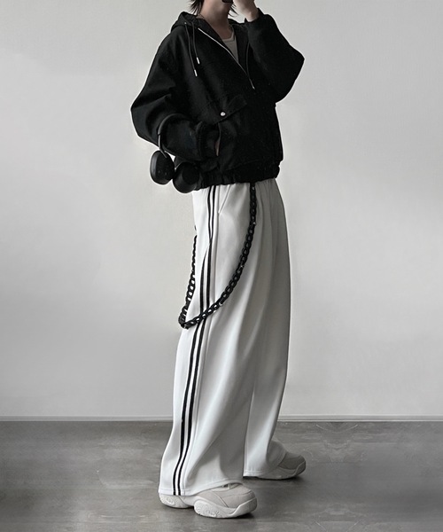 ADRER（アドラー） ワイドパンツ パンツ line track wide slacks