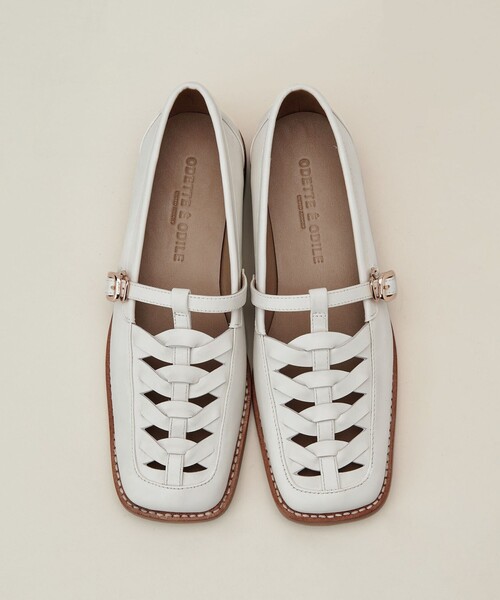 ODETTE E ODILE パンプス ウーヴンモカ フラット30↑ : ZOZOTOWN