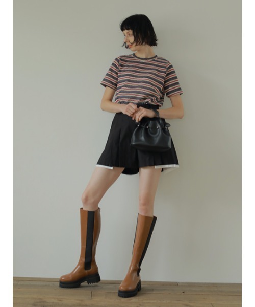 「AMAIL」 ロングブーツ S ライトブラウン レディース_画像6