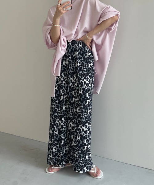 wee9s スカート SHOUBU SKIRT / レオパード勝負スカート