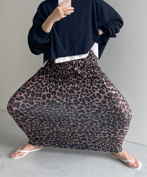 wee9s（ウィークス） スカート SHOUBU SKIRT / レオパード勝負スカート