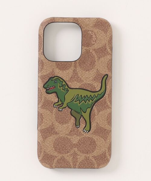 COACH iPhone 16 Pro用 シグネチャーブラウンケース iPhone 16 Pro用 COACH（R）ブックタイプケース／SIGNATURE