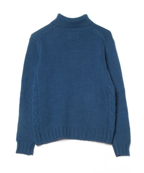 NANO universe（ナノ・ユニバース） タートルネックニット S ブルー