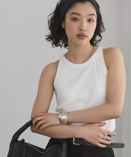 タンクトップ ノースリーブ カップインサークルカットアメスリタンクトップ レディース HANNE タンクトップ ノースリーブ カップインアメスリタンク