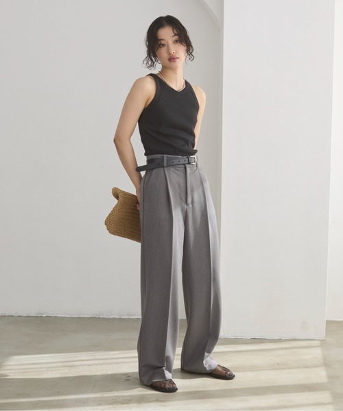 ANGIE タンクトップ ノースリーブ 「3サイズ展開」カップ付き アメスリ