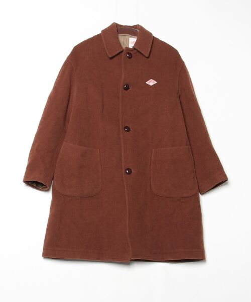 Danton（ダントン） ワンポイントステンカラーコート 34 ブラウン