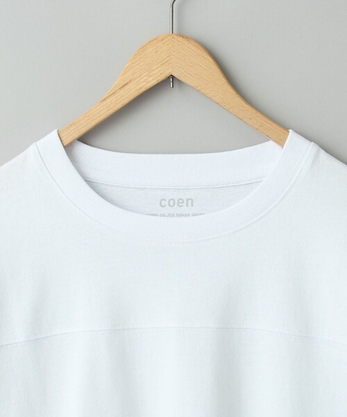 tシャツ USAコットン七分袖フットボールTシャツ メンズ | coen | 14