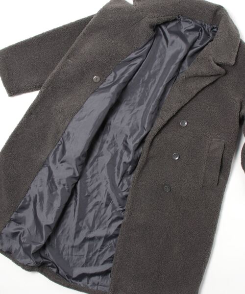 「coca（coca）」 チェスターコート L ブラウン レディース_画像2