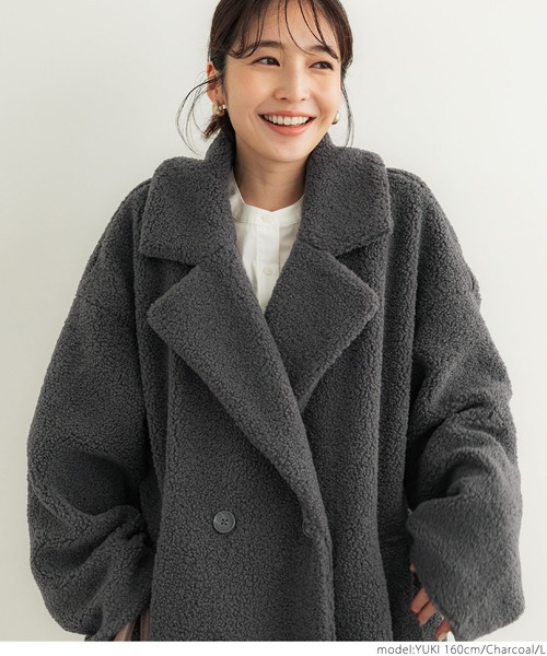 「coca（coca）」 チェスターコート L ブラウン レディース_画像3