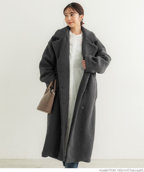 「coca（coca）」 チェスターコート L ブラウン レディース_画像5