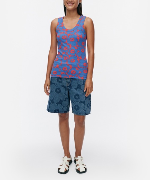 マリメッコ ノースリーブブラウス marimekko（マリメッコ） タンクトップ ノースリーブ Uusia Unikko