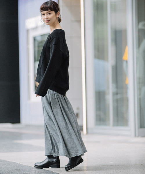 「Munich」 フレアスカート S グレー レディース_画像4