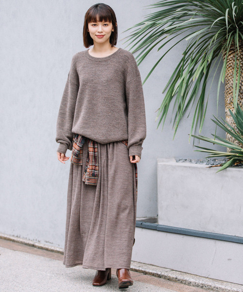 「Munich」 フレアスカート S グレー レディース_画像5