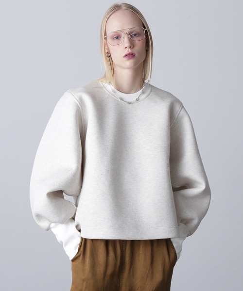トレーナー スウェット (mici)BACK VOLUME TOP レディース