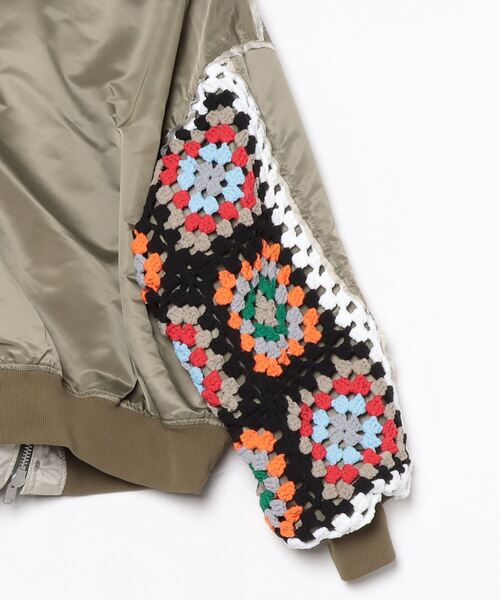 本日限定価格　DISCOVERED 再構築 MA-1 ブルゾン DISCOVERED ma1 ma-1 DISCOVERED(ディスカバード) CROCHET