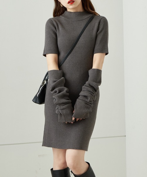 Chico（チコ） ニットワンピース FREE ブラック レディース : ZOZOTOWN