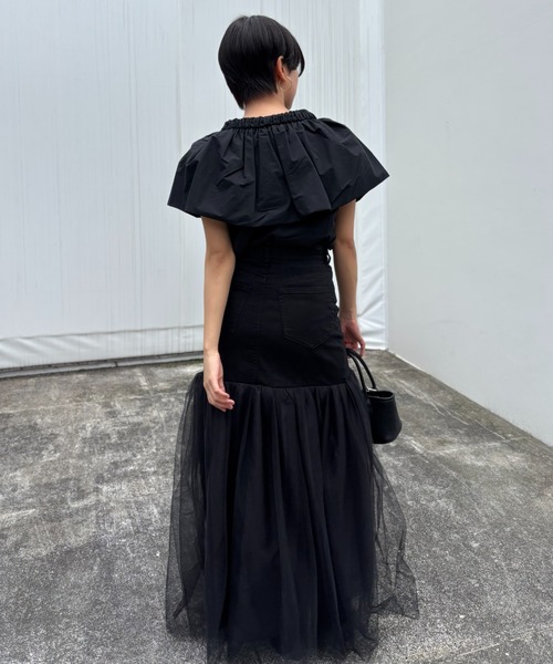 HONEY MI デニムスカート denim tulle skirt : ZOZOTOWN Yahoo
