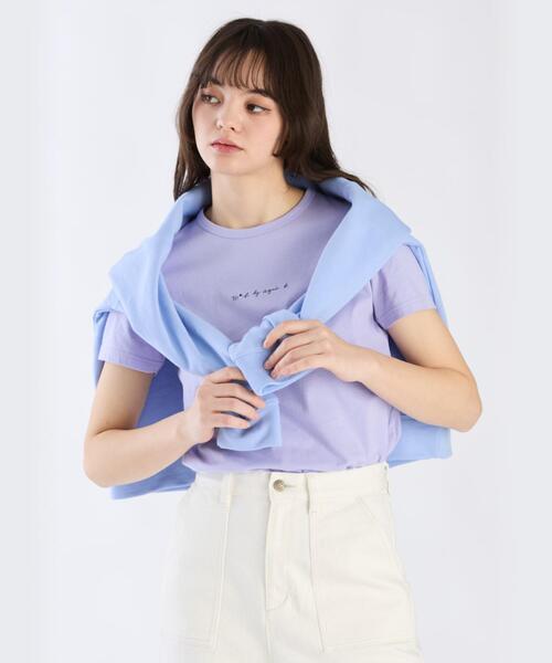 tシャツ ミニロゴカラーTシャツ レディース