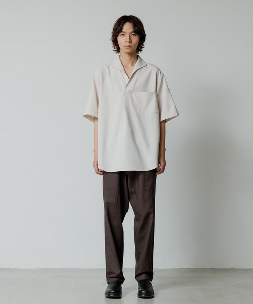 ADAM ET ROPE'（アダムエロペ） シャツ 「WEB限定」リネンライク