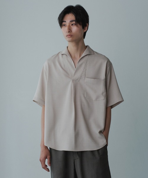ADAM ET ROPE'（アダムエロペ） シャツ 「WEB限定」リネンライク