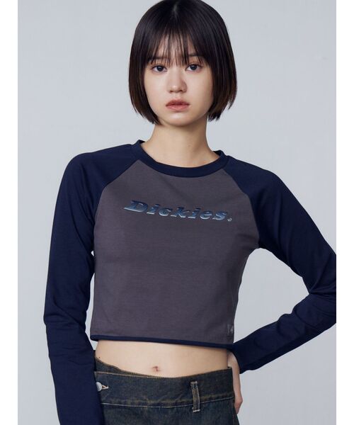 tシャツ 「Dickies別注」ラグラングラデーショントップ レディース