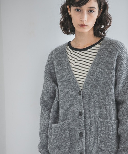 「A part by」 ニットカーディガン FREE ライトブルー レディース_画像5
