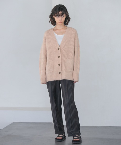 「A part by」 ニットカーディガン FREE ライトブルー レディース_画像7