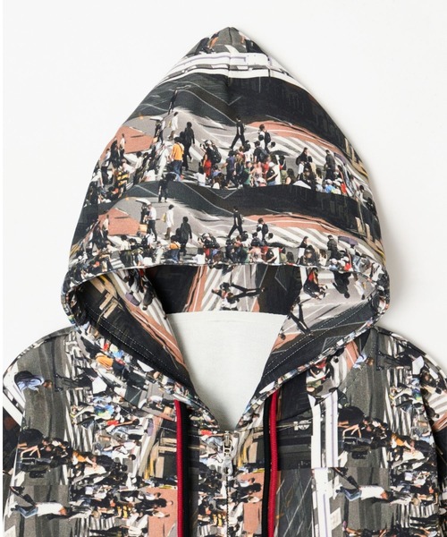 BEEDEN パーカー PHOTO PRINT OVER HOODIE レディース : ZOZOTOWN