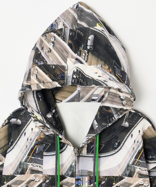 BEEDEN パーカー PHOTO PRINT OVER HOODIE レディース : ZOZOTOWN