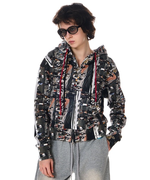 【美品】BEEDEN プリントオーバーフーディー BEEDEN パーカー PHOTO PRINT OVER HOODIE レディース : ZOZOTOWN