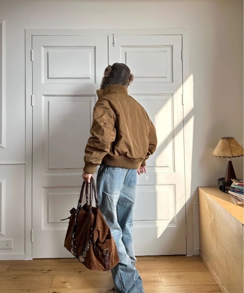 「FreeZone」 ブルゾン F ブラウン メンズ_画像6