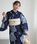 浴衣 有松絞り浴衣3点セット utatane ...の詳細画像5