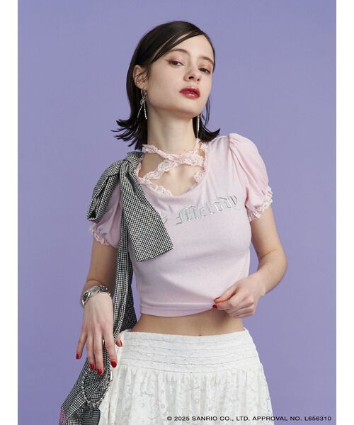 新品未使用♡jouetie TOPS jouetie（ジュエティ） tシャツ 「メロクロコラボ」My Melodyフリル