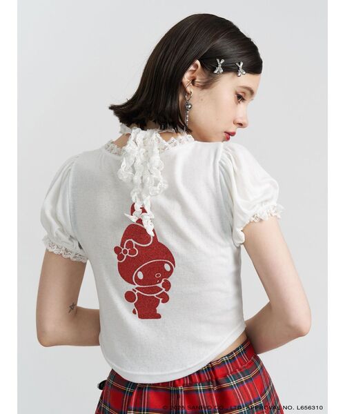新品未使用♡jouetie TOPS jouetie（ジュエティ） tシャツ 「メロクロコラボ」My Melodyフリル