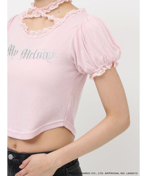 jouetie（ジュエティ） tシャツ 「メロクロコラボ」My Melodyフリル
