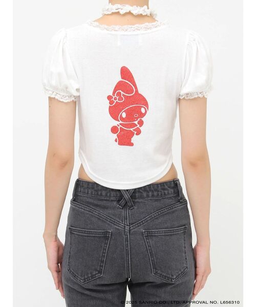 jouetie（ジュエティ） tシャツ 「メロクロコラボ」My Melodyフリル
