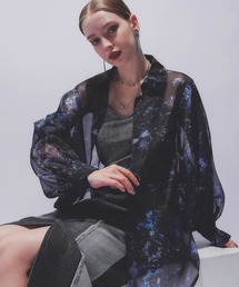 ブラウス シャツ ARTflowerシアーシャツ(HARE) レディース｜ZOZOTOWN Yahoo!店