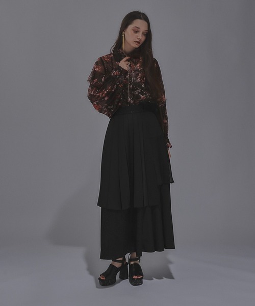 HARE ブラウス シャツ ARTflowerシアーシャツ(HARE) レディース