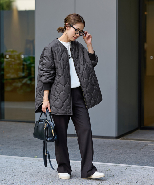 完売！美品FRAMeWORK ミリタリーショートブルゾン Fサイズ 日本製 FRAMeWORK（フレームワーク） ジップアップブルゾン 38 ベージュ