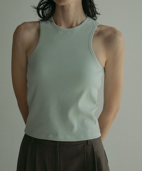 anuke（アンヌーク） タンクトップ ノースリーブ Padin Americansleeve