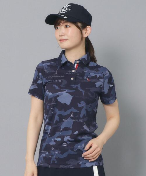 【新レーベル ADABAT NAVY】UVカット／吸水速乾 モナコリンクスプリントポロシャツ 新レーベル ADABAT NAVY】UVカット／吸水速乾 モナコリンク