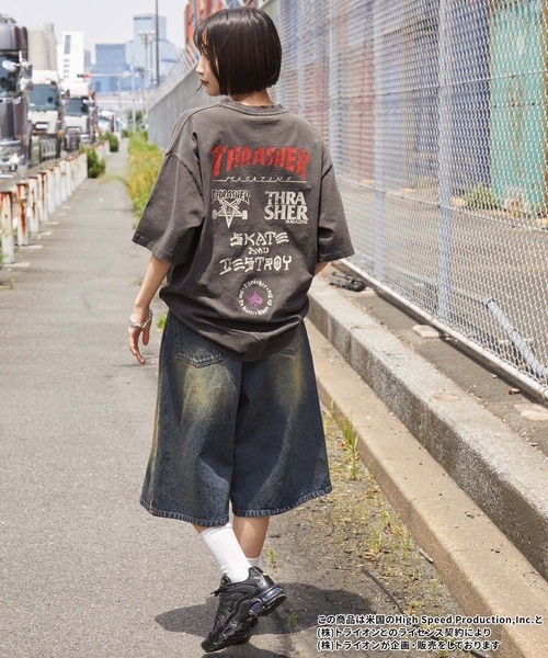 【珍品】vintage thrasher Tシャツ 80's スラッシャー THRASHER tシャツ THRASHER/スラッシャー 別注 ヴィンテージ