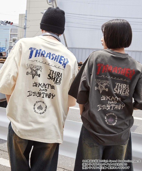 THRASHER（スラッシャー） tシャツ 別注 ヴィンテージライク