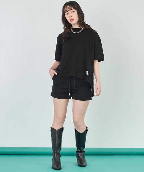 ANAP スウェットパンツ ジャージ レース レイヤード風