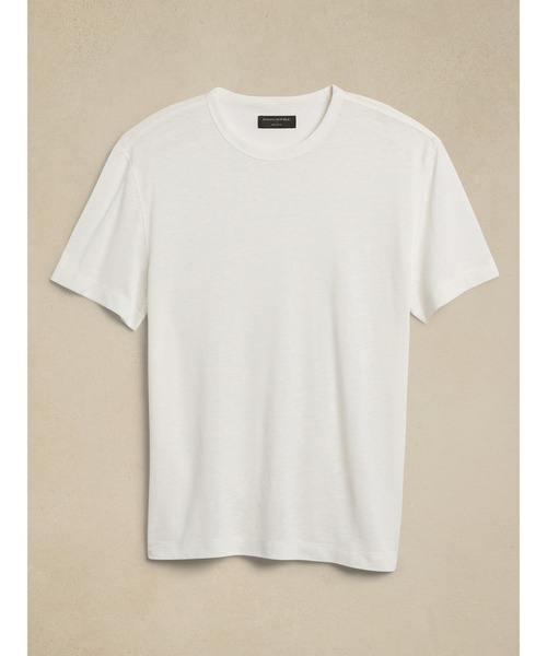 「BANANA REPUBLIC FACTORY STORE」 半袖Tシャツ L ベージュ メンズ